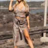 Alyssa skirt Taupe