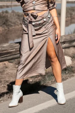 Alyssa skirt Taupe