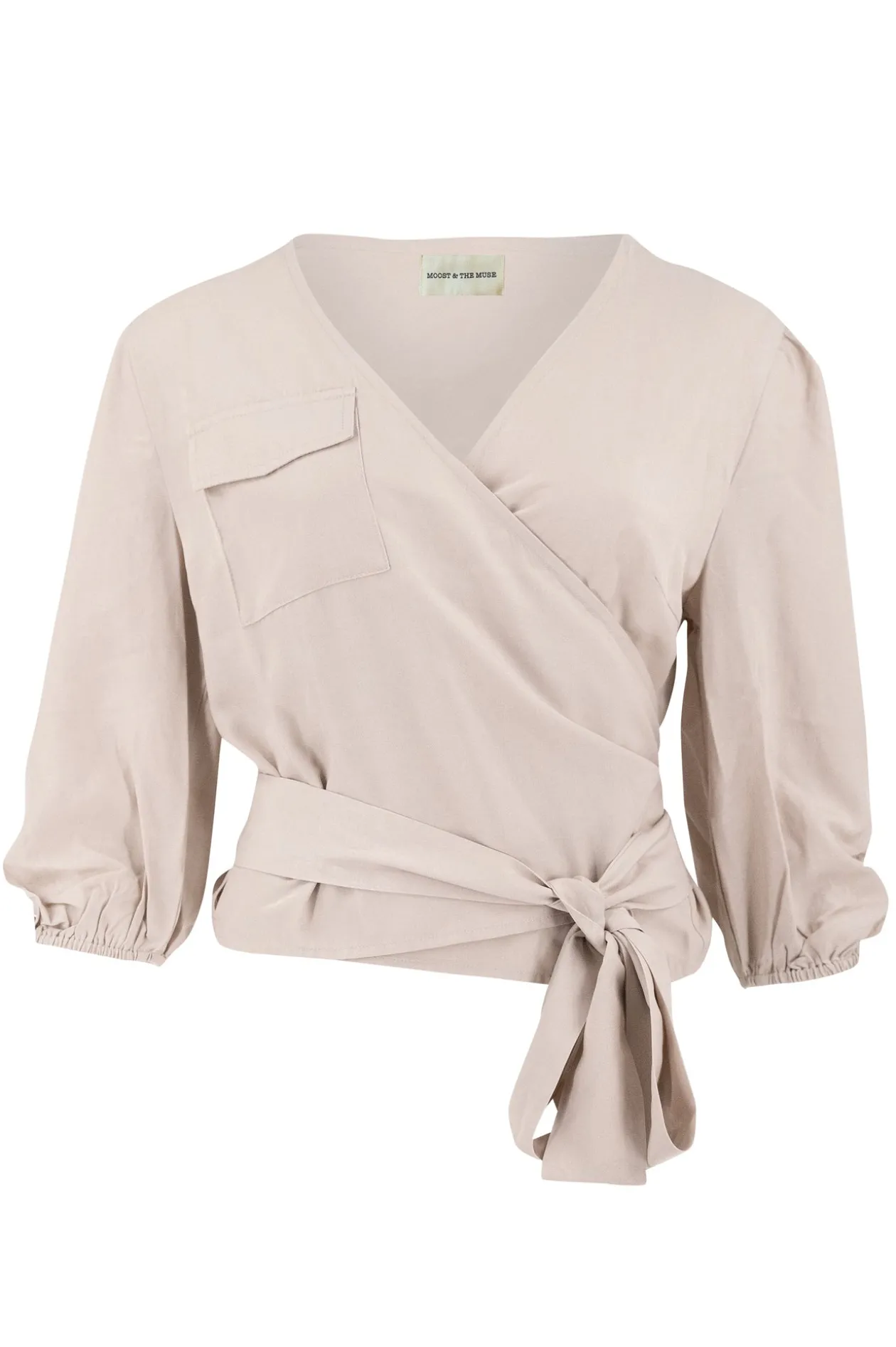 Alyssa wrap top Ecru