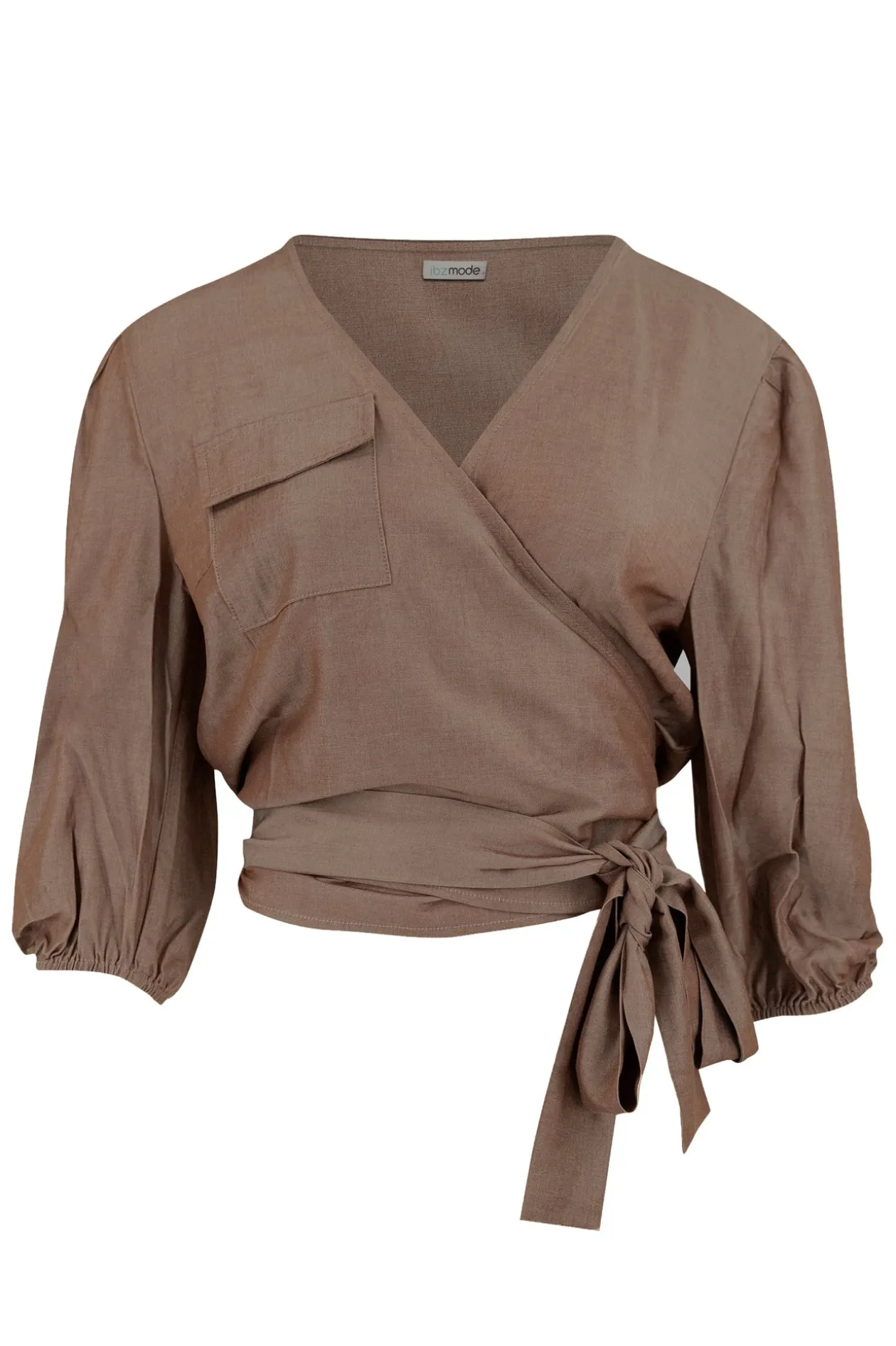 Alyssa wrap top Taupe