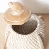 Basket Setelan Round White