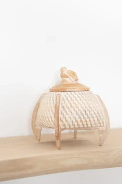 Basket Setelan Round White