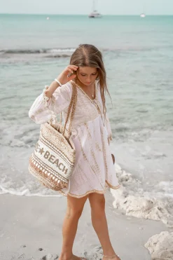 Beach Bag Love & Beach Gold/Aqua