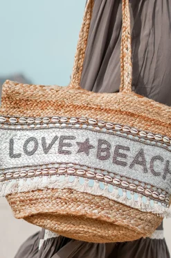 Beach Bag Love & Beach Silver