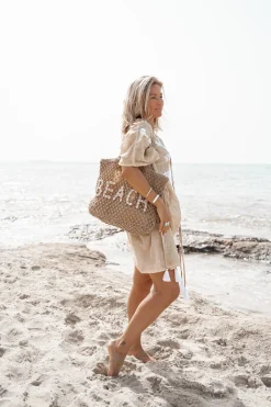 Beach Bag Seashell Off White Beach