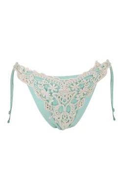 Bikini Bottom Ibiza Ecru Turquoise