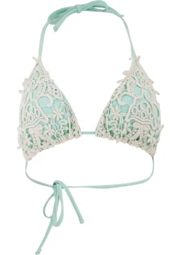 Bikini Top Ibiza Ecru Turquoise