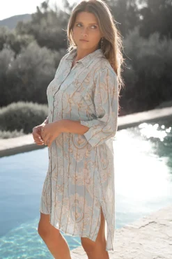 Blouse Aletta Baroque Mint Print