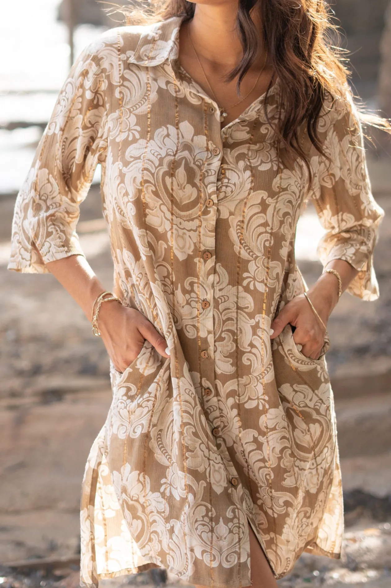 Blouse Aletta Baroque Taupe