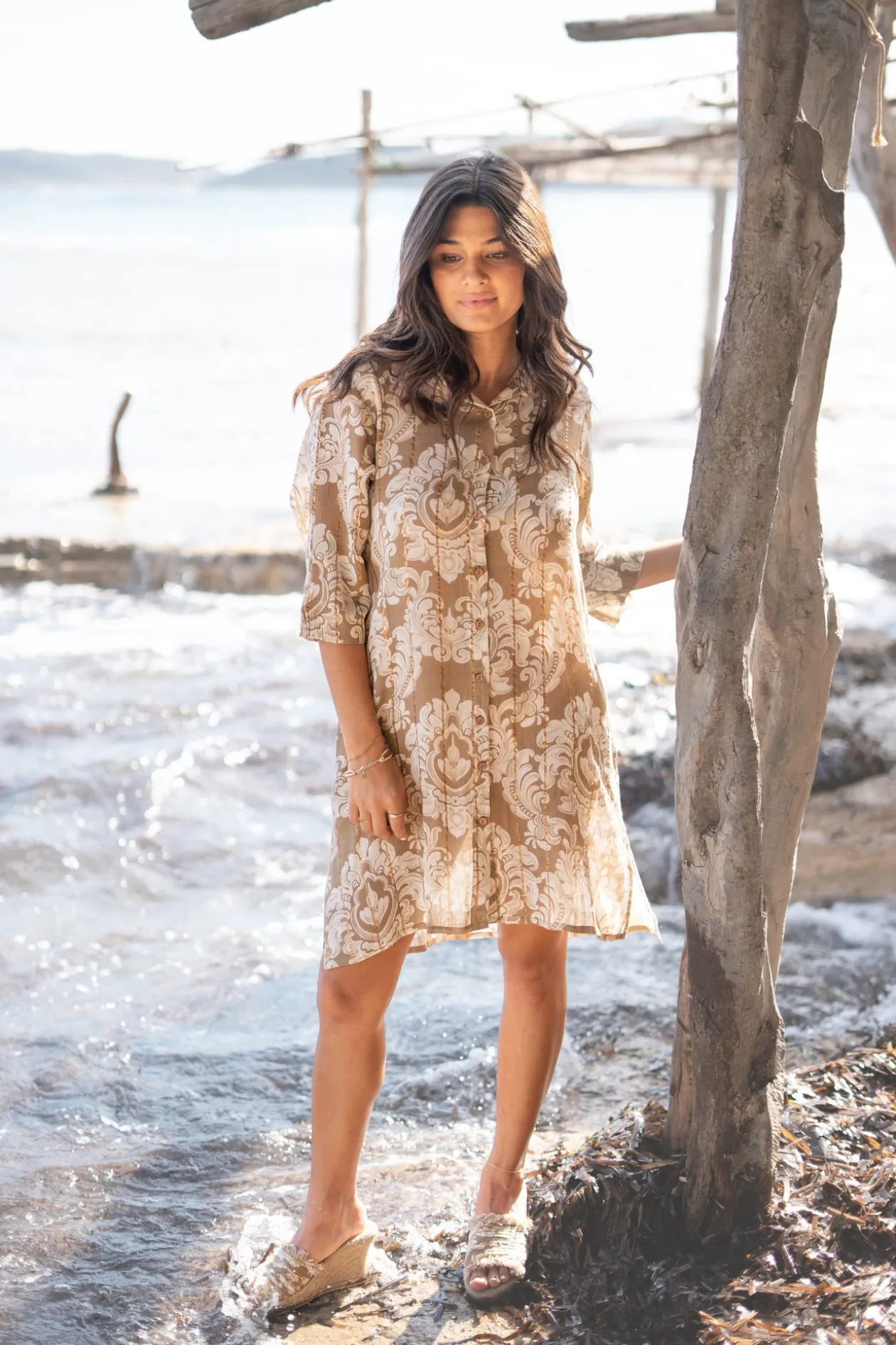 Blouse Aletta Baroque Taupe