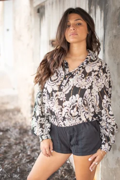Blouse Briso Baroque Black print