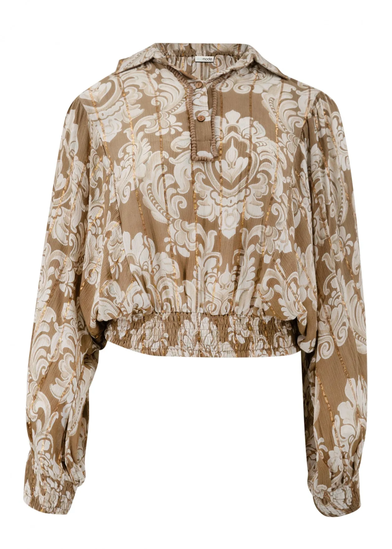 Blouse Briso Baroque Taupe print