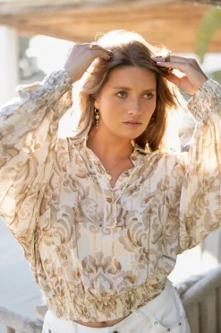 Blouse Briso Baroque White Print