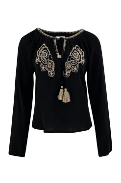 Blouse Corazon Embroidery Black