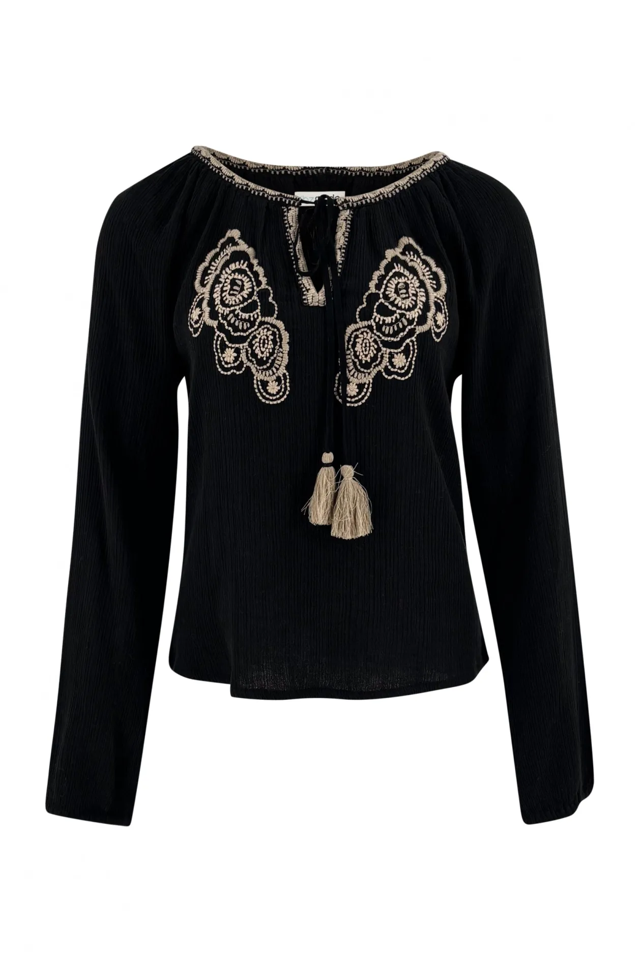 Blouse Corazon Embroidery Black