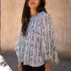 Blouse Corazon Print Black