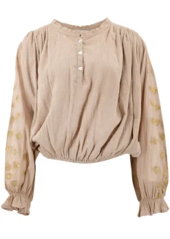 Blouse Danza Flores Light taupe