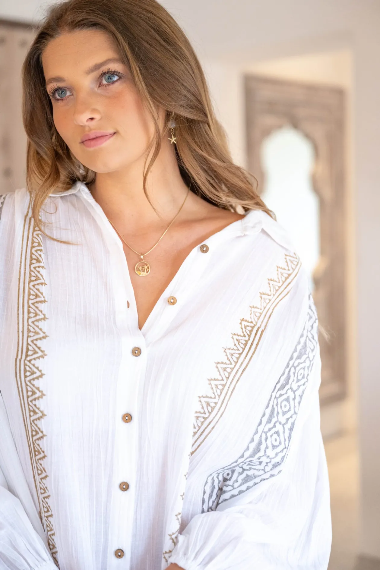 Blouse Dione Scorva White