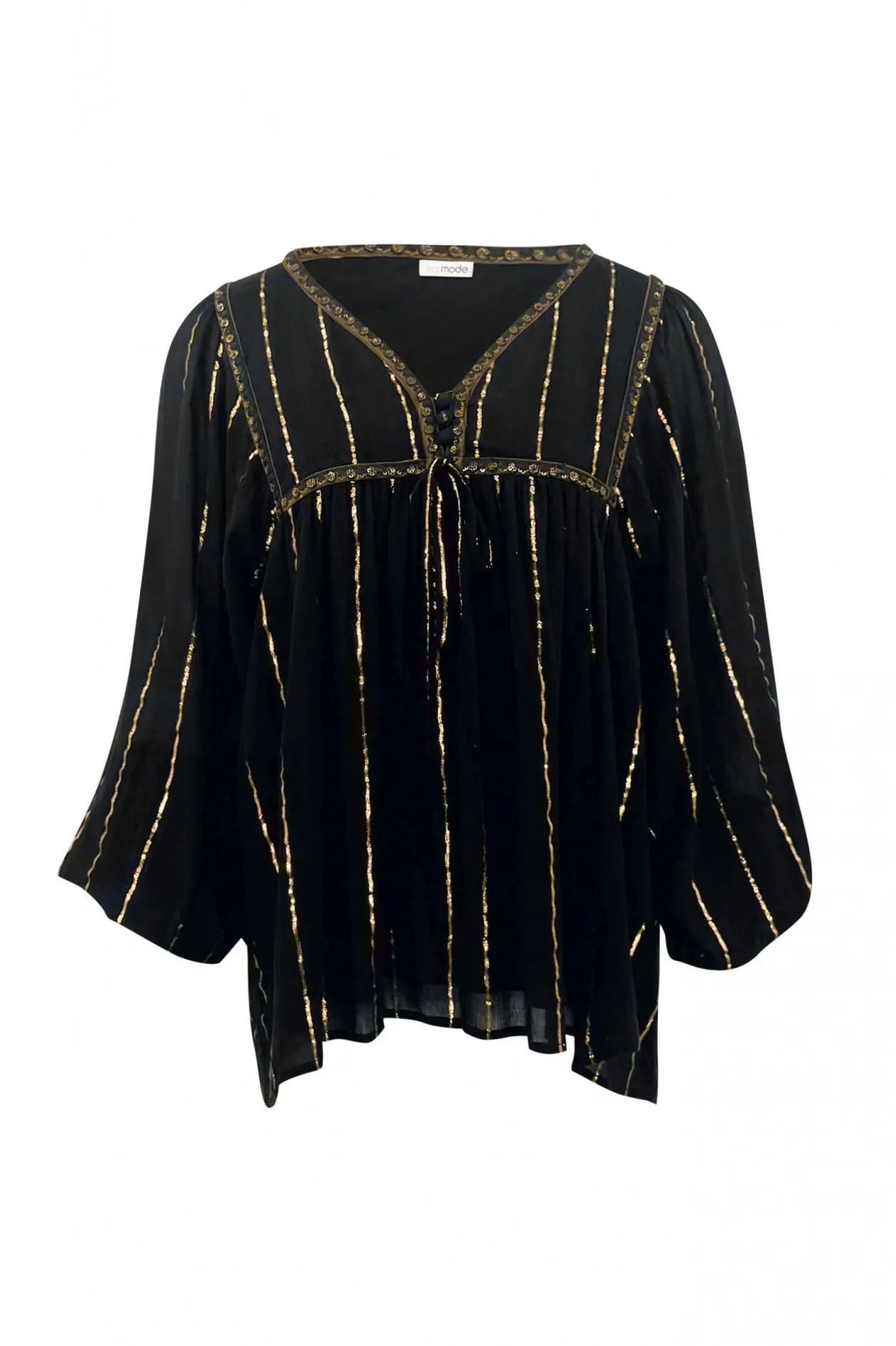Blouse Gigi Stripe Black