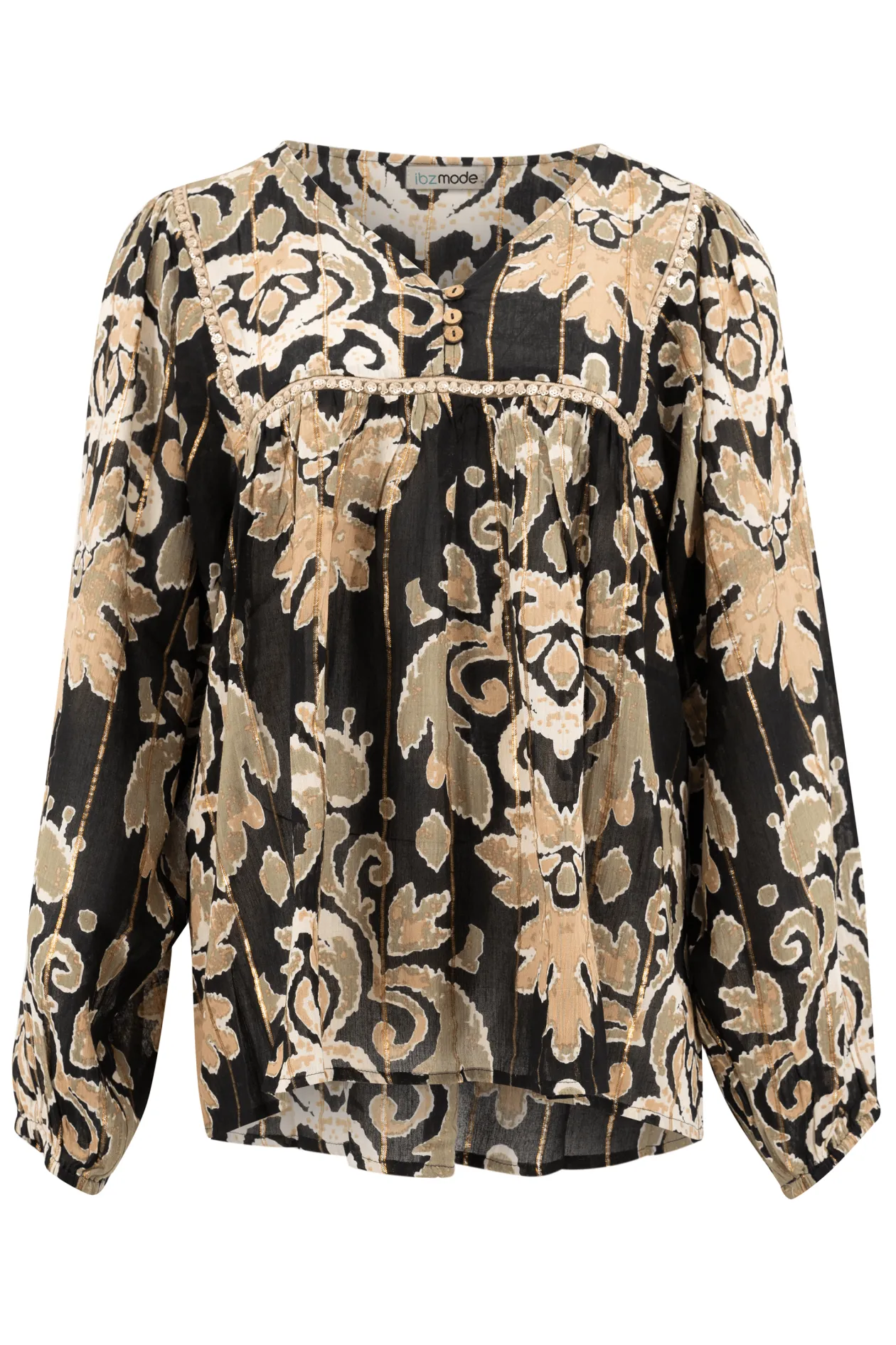 Blouse Kiki Barok Zwart