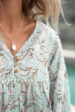 Blouse Kiki Flower Mint
