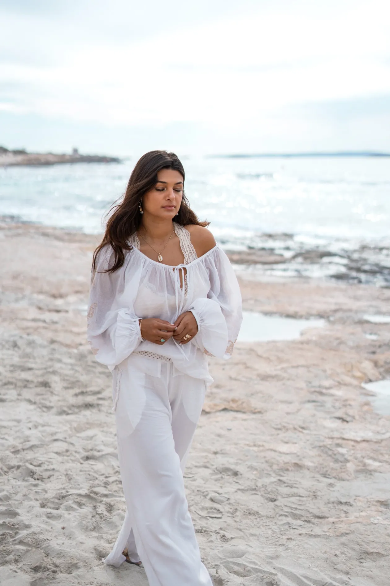 Blouse Serena Cuenca White