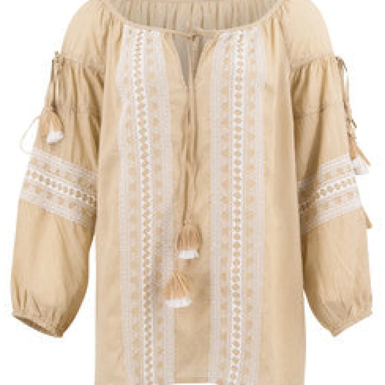Blouse Tassel Beige