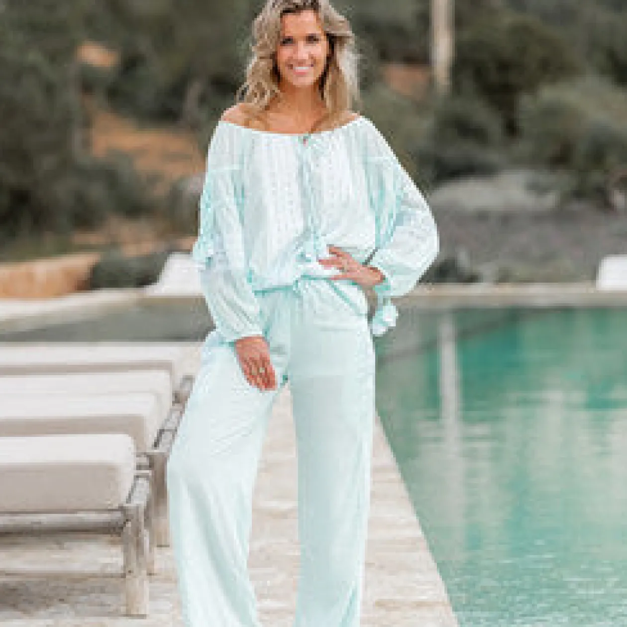 Blouse Tassel Mint