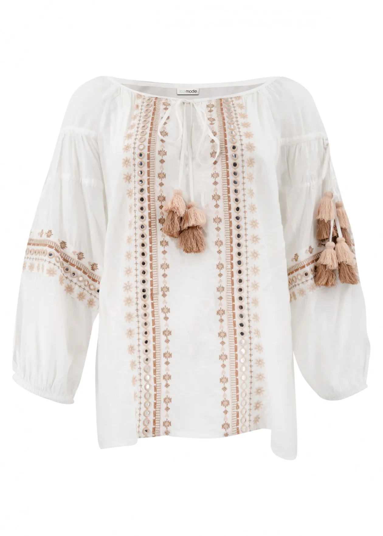 Blouse Tassel Riqueza White