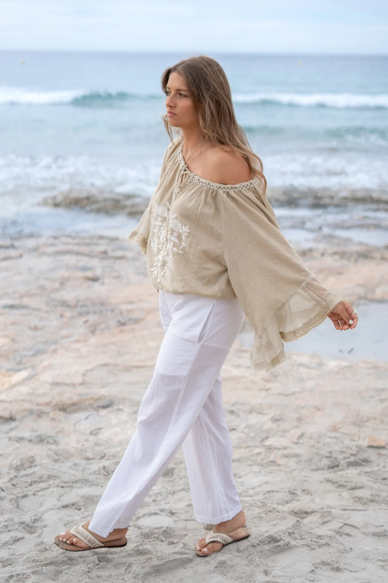 Blouse Yira Bordado Sand