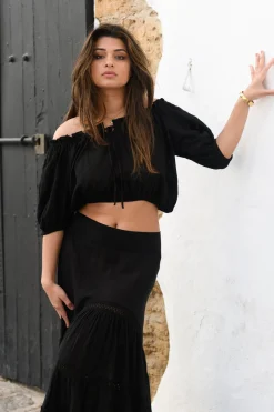 Crop Top Gypsy Zwart