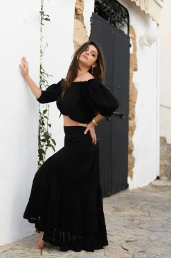 Crop Top Gypsy Zwart