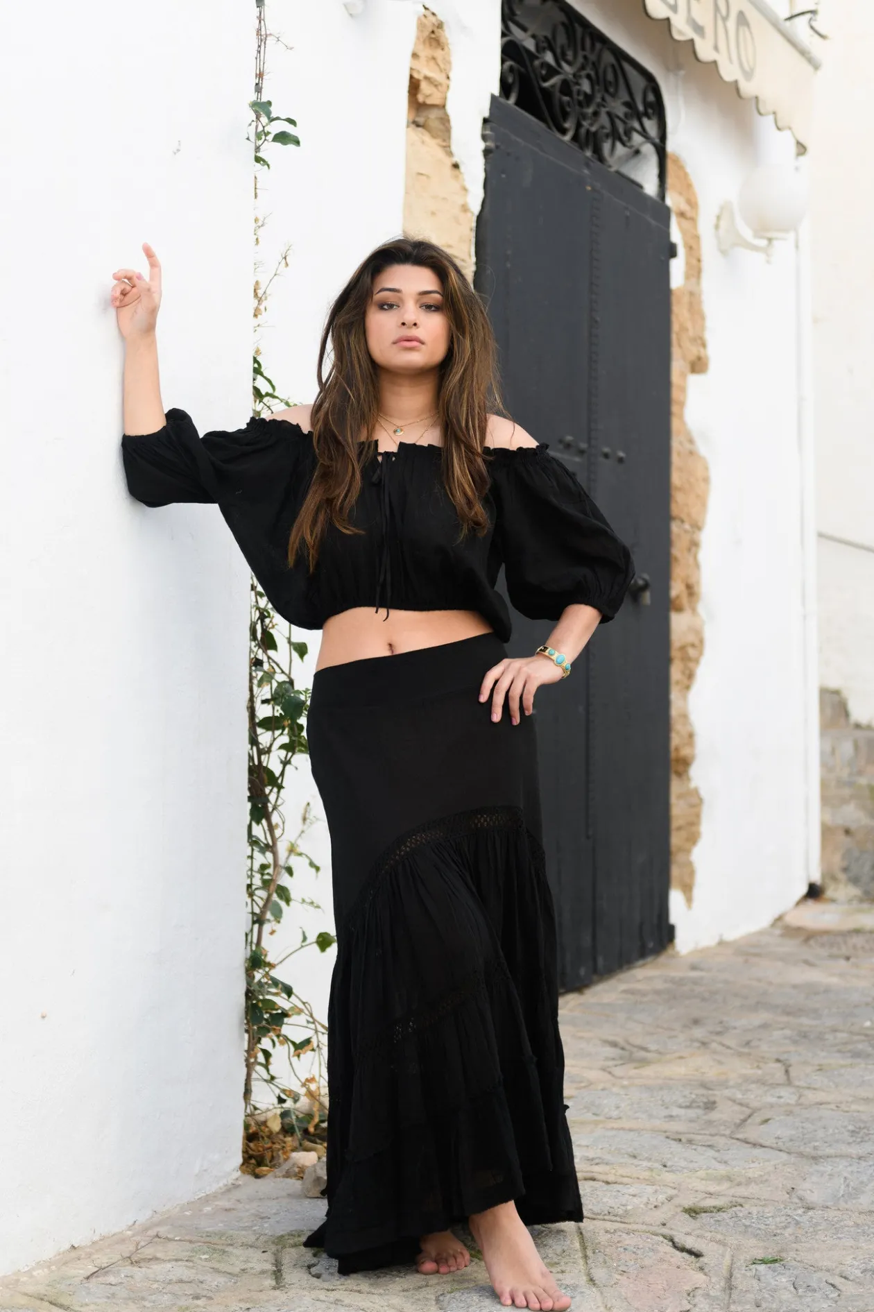 Crop Top Gypsy Zwart