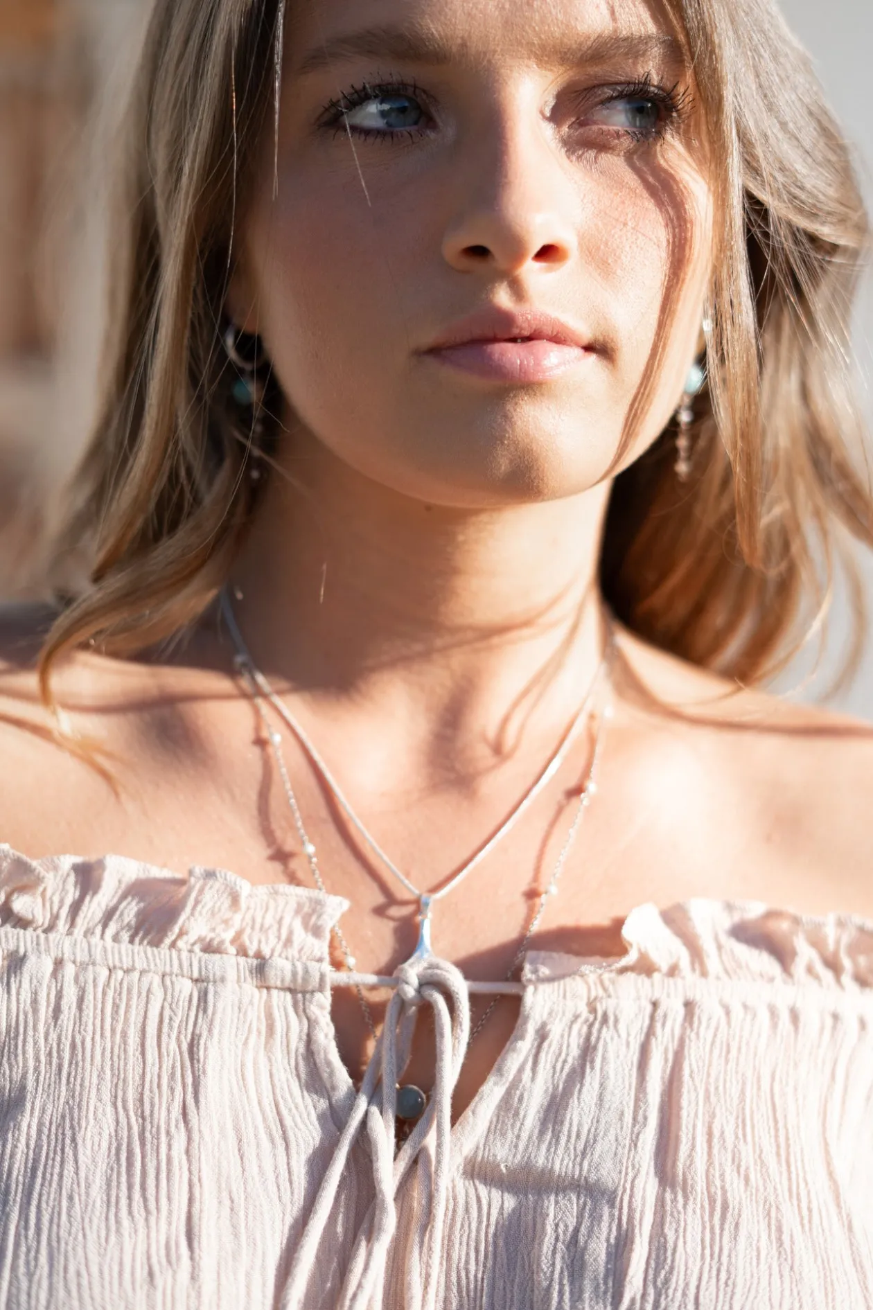 Crop Top Rabel Flower Light Taupe