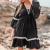 De Tunic Isabella Crochet Black