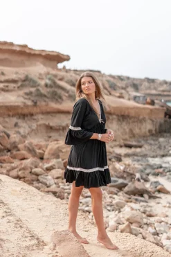 De Tunic Isabella Crochet Black