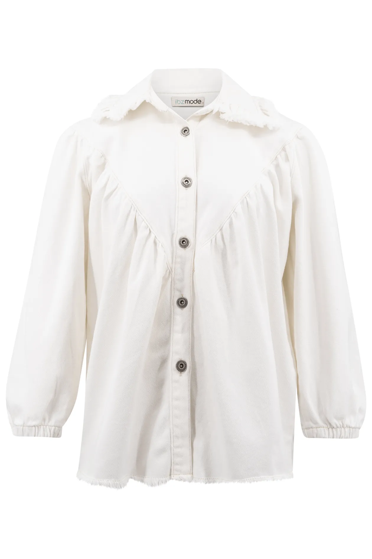 Denim Blouse Pancha Off White