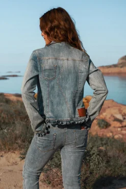 Denim Jeans - Flared - Ruffled
