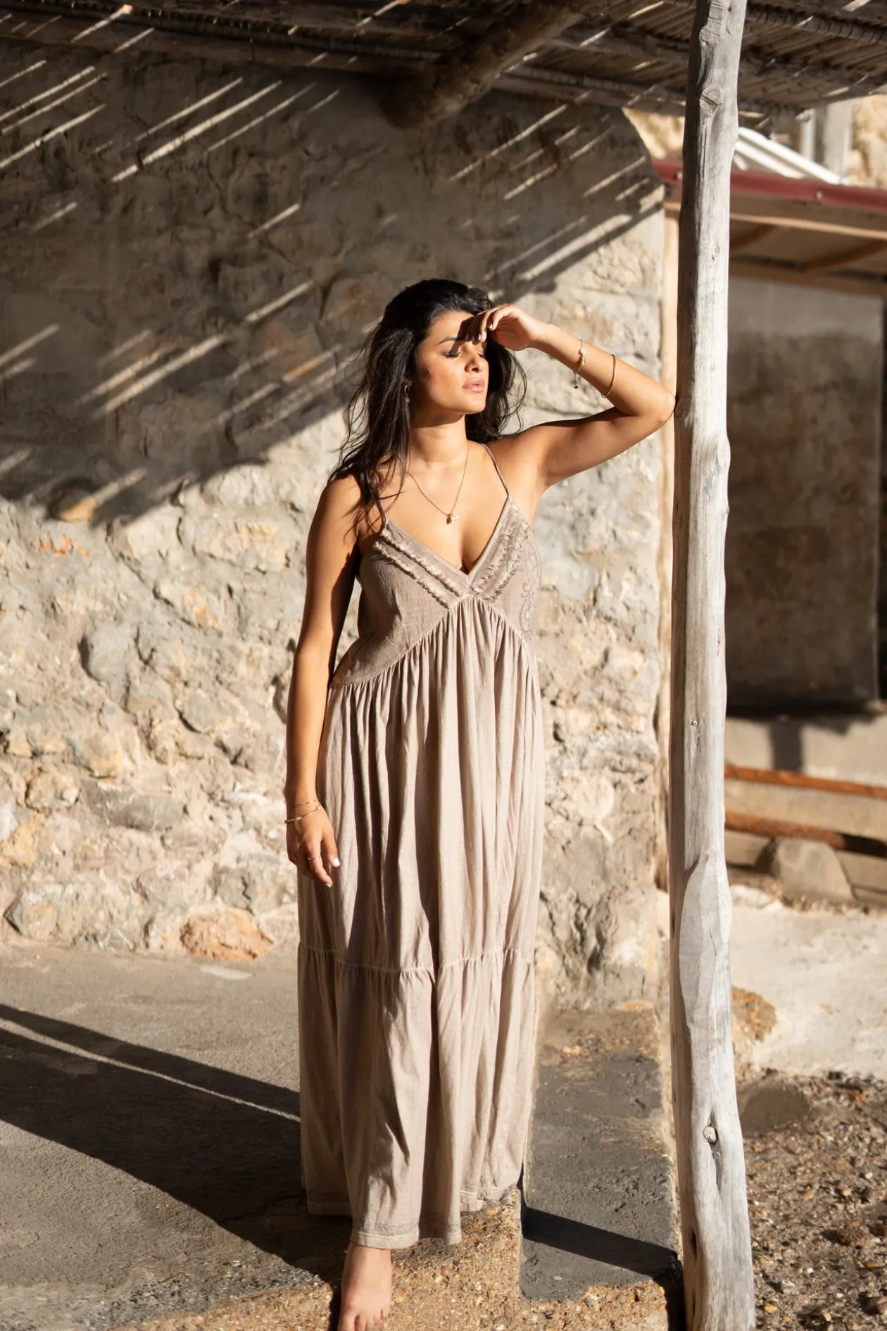 Dress Dee Jersey Taupe