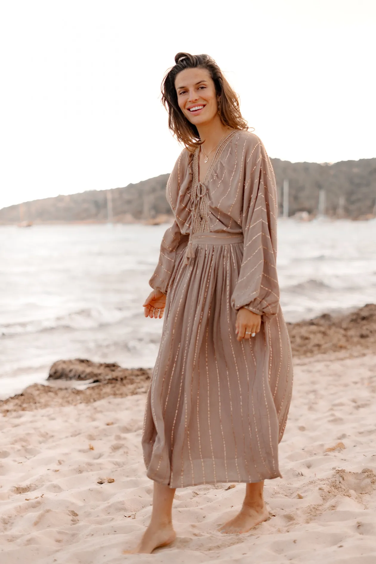 Dress Emika Light Taupe