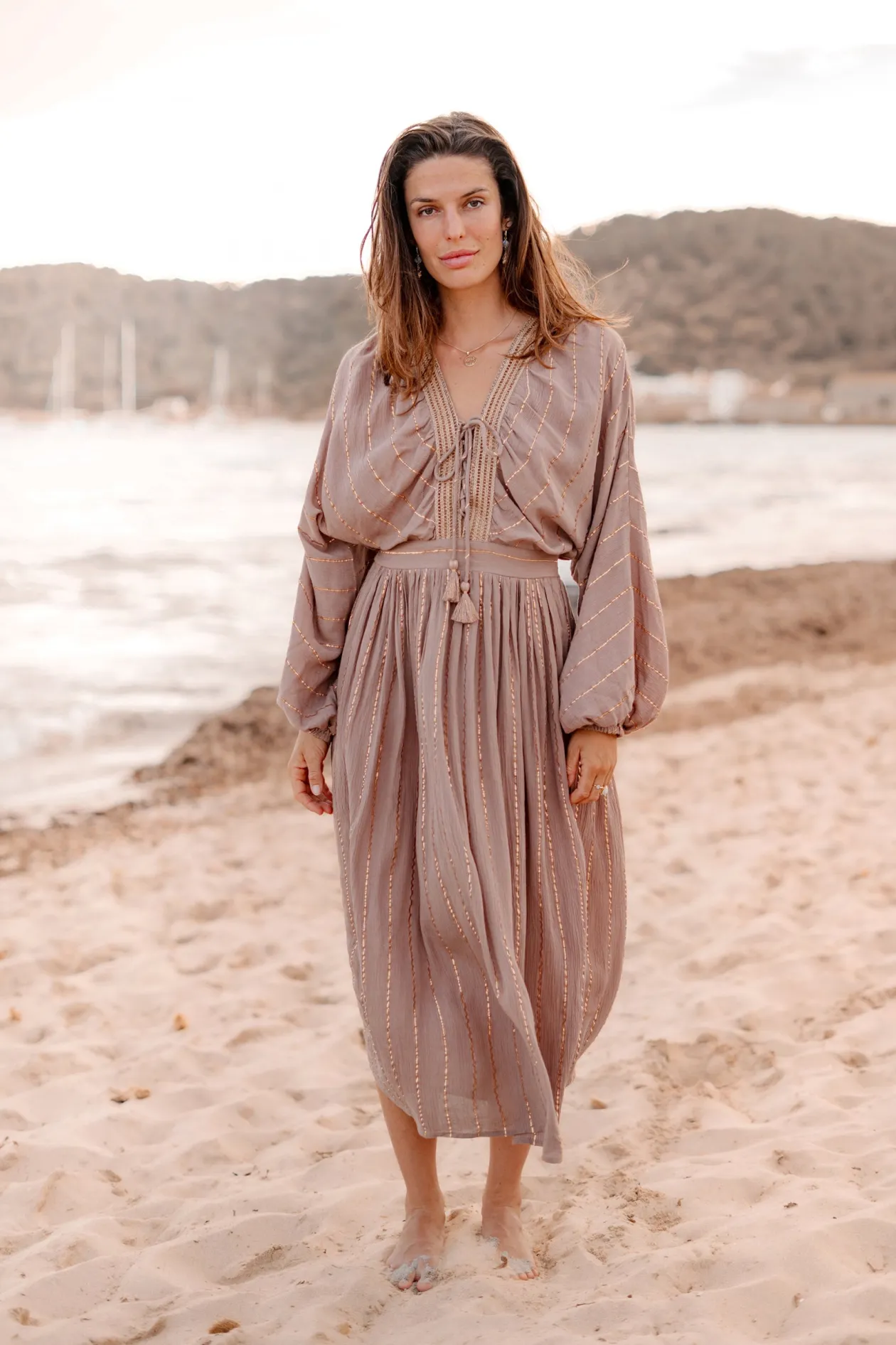 Dress Emika Light Taupe