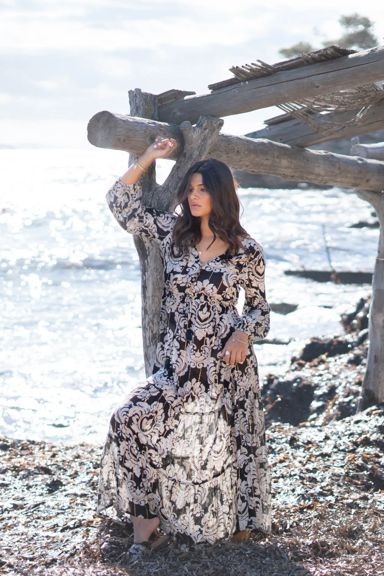 Dress Gloria Baroque Black print