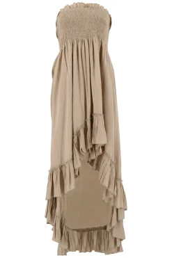 Dress Gypsy Boho Taupe
