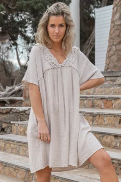 Dress Leira Light Taupe
