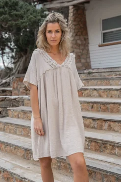 Dress Leira Light Taupe