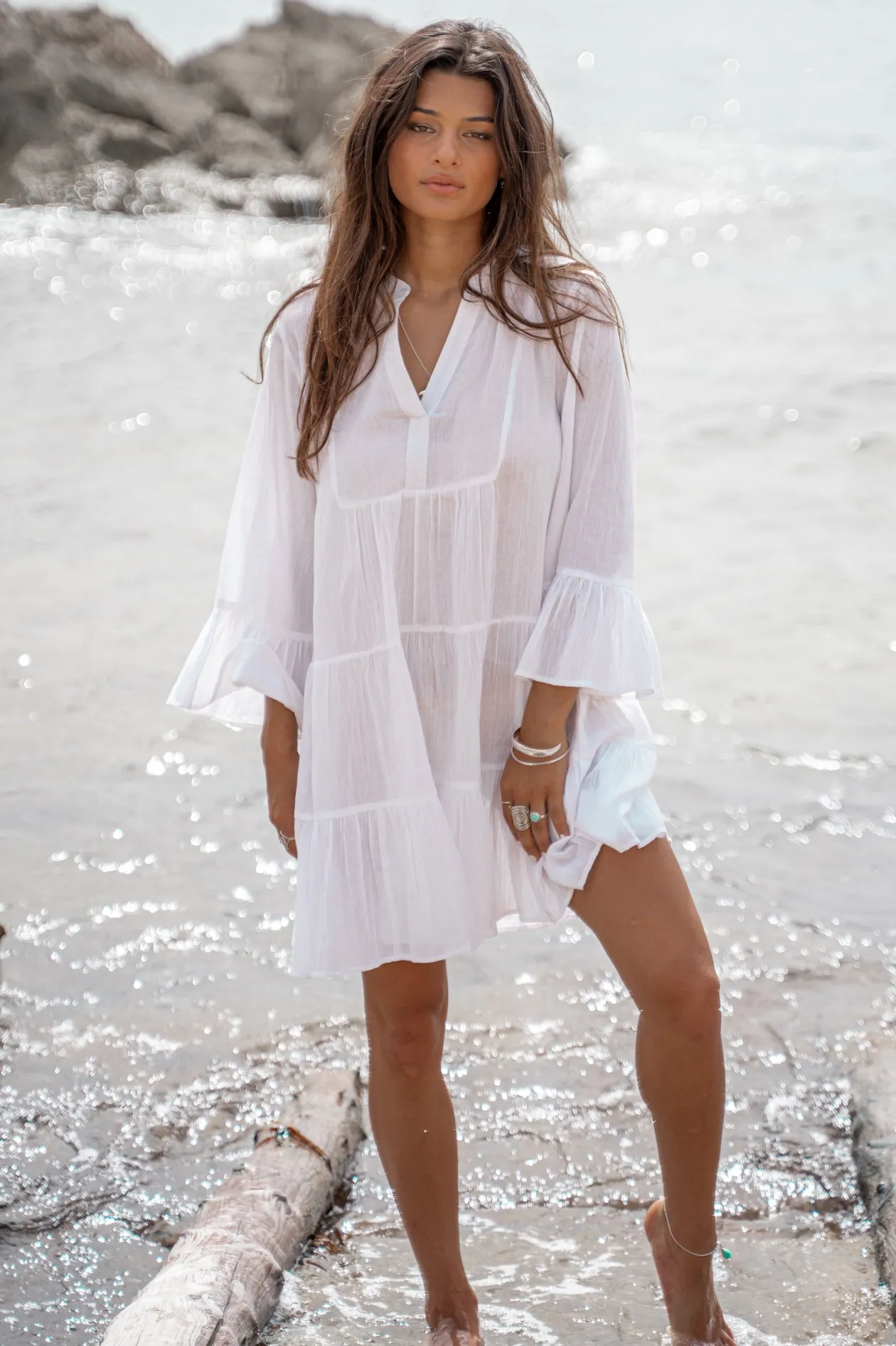 Dress Lilla White