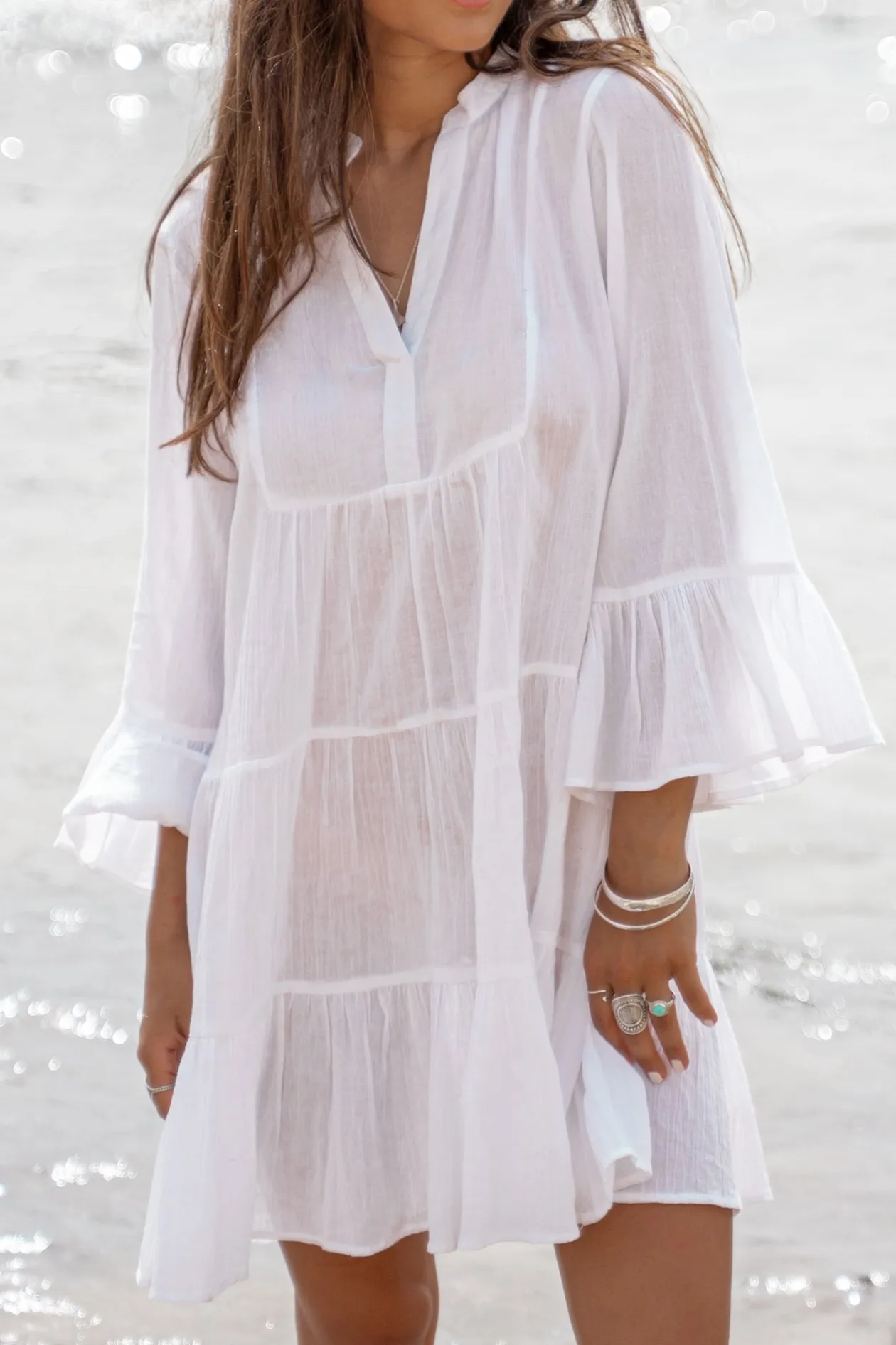 Dress Lilla White