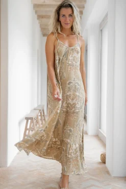 Dress Madia Barok Khaki