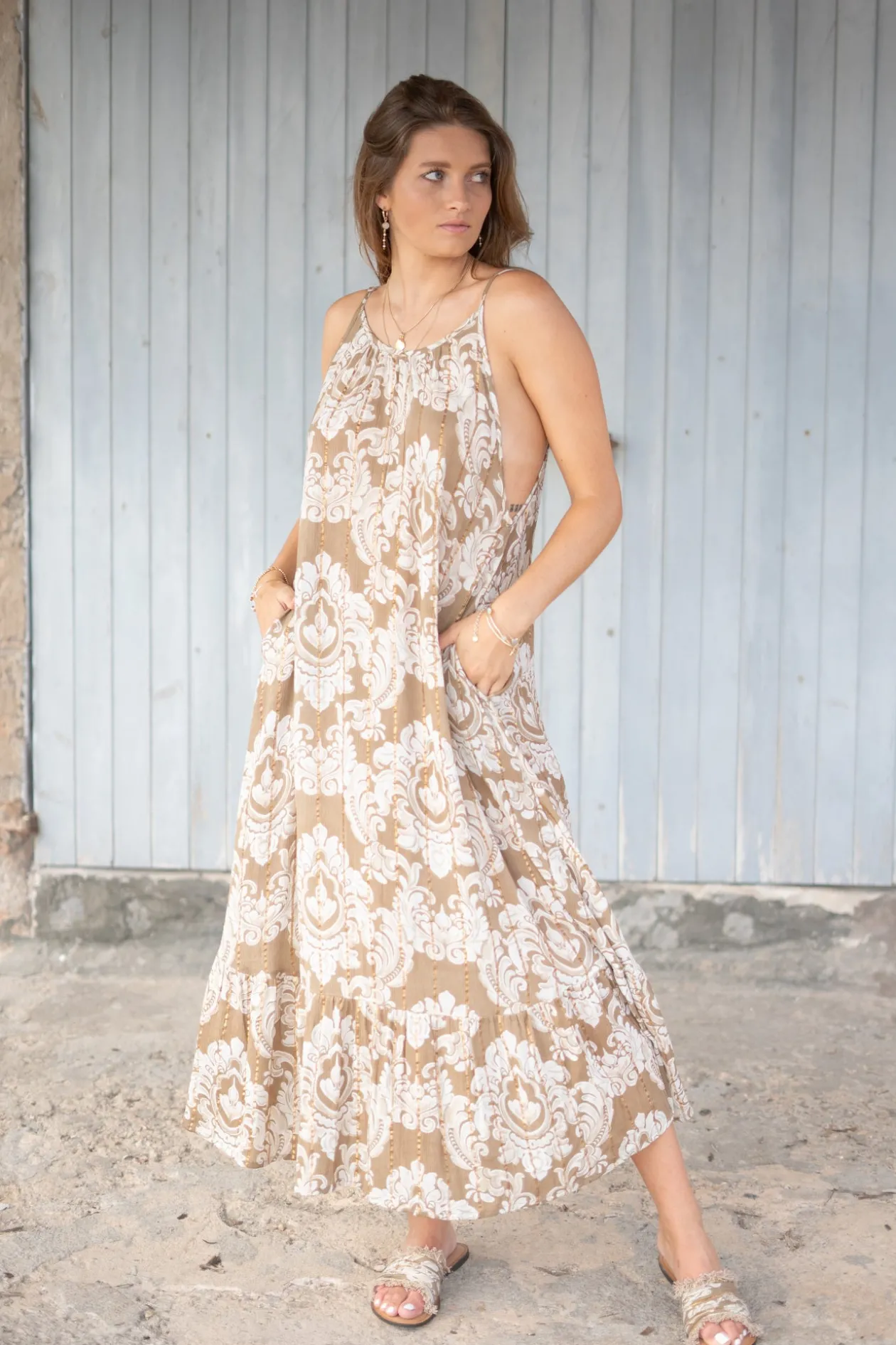 Dress Madia Baroque Taupe