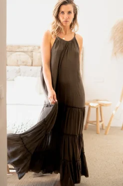 Dress Madia Boho Dark Taupe